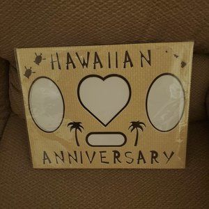 Authentic Hawaiian Anniversary picture mat and picture frame